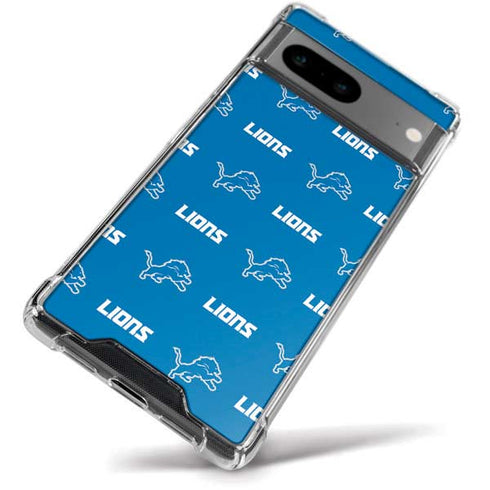 NFL Detroit Lions Blitz Series Google Pixel 8a Clear Case